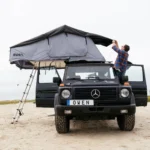 Owen Two Plus Tente de Toit pour Camping et Voyage, avec Pre-Tente, avec échelle, Couleur Grise – Image 2