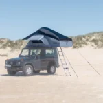 Owen Two Plus Tente de Toit pour Camping et Voyage, avec Pre-Tente, avec échelle, Couleur Grise – Image 4