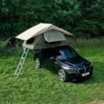 Owen Two Plus Tente de Toit pour Camping et Voyage, avec Pre-Tente, avec échelle, Couleur Verte Olive – Image 7