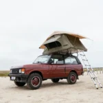Owen Two Plus Tente de Toit pour Camping et Voyage, avec Pre-Tente, avec échelle, Couleur Verte Olive – Image 8